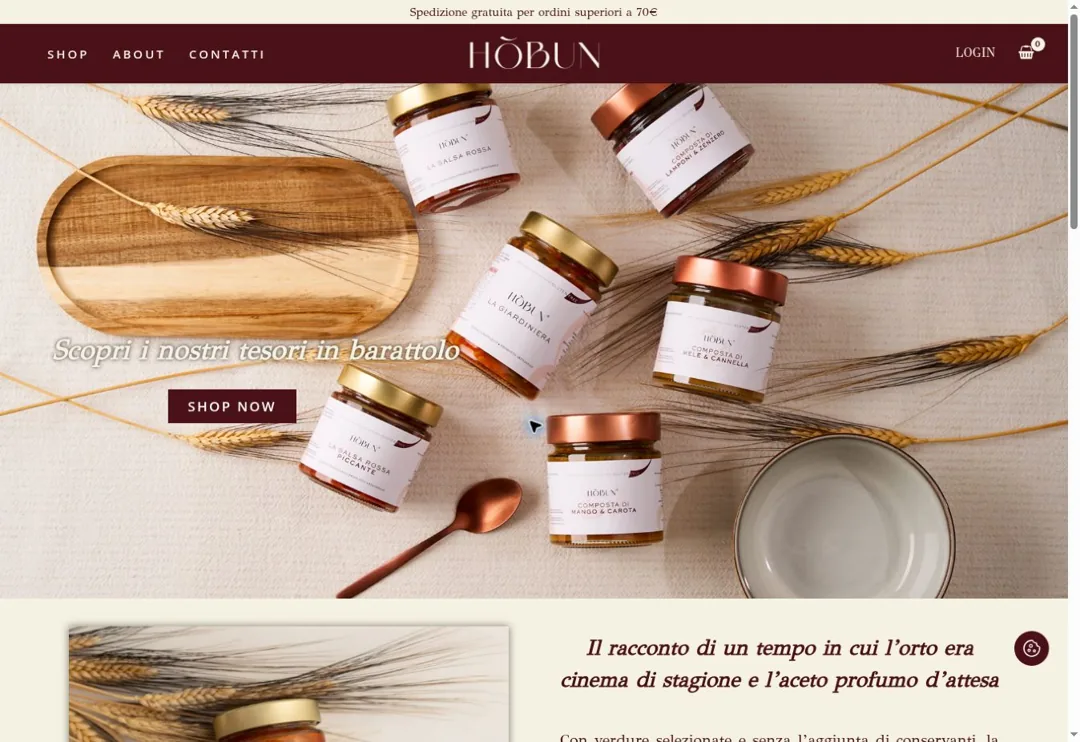 Anteprima del sito Hobun