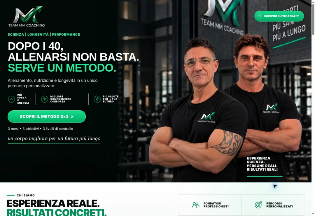 Anteprima del sito Team MM Coaching