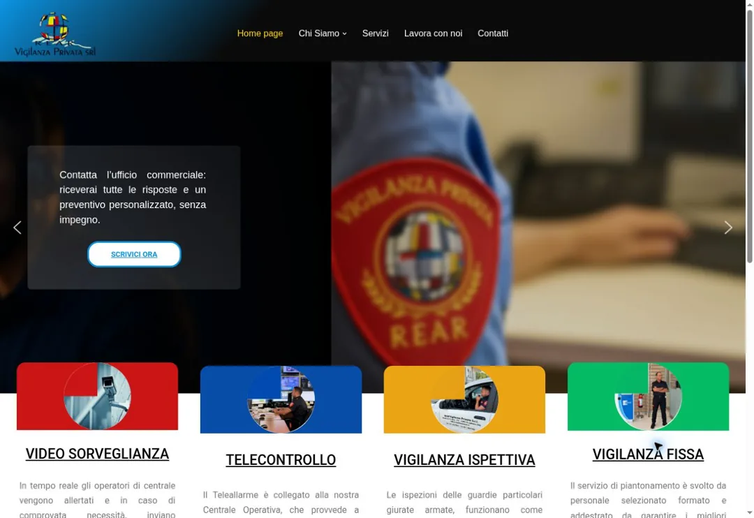 Anteprima del sito Vigilanza REAR